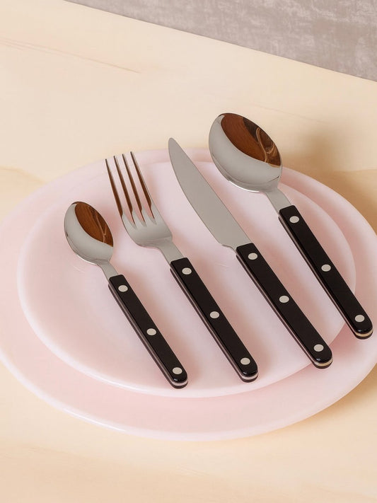 Elegant Modern Nordic Flatware Set Of 8 ( $4.9 Each ) - Bistrot Rivet Cutlery Silverware-3