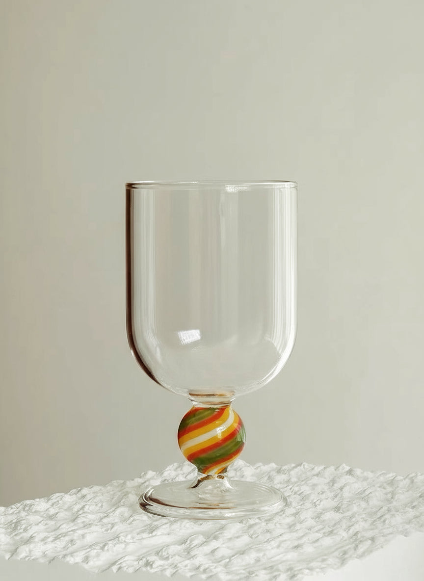 Gumballs Wine Glass Set - Eclectic Whimsical Coloured Cocktail Glasses-6