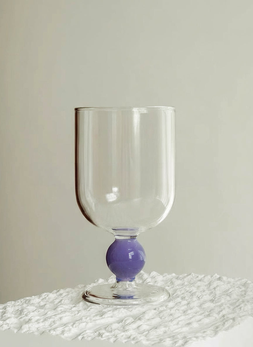Gumballs Wine Glass Set - Eclectic Whimsical Coloured Cocktail Glasses-12