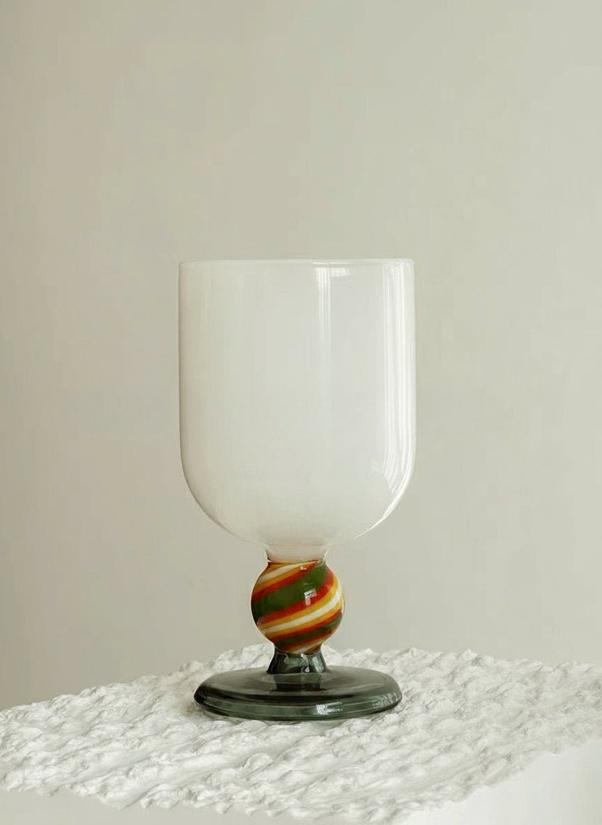 Gumballs Wine Glass Set - Eclectic Whimsical Coloured Cocktail Glasses-5
