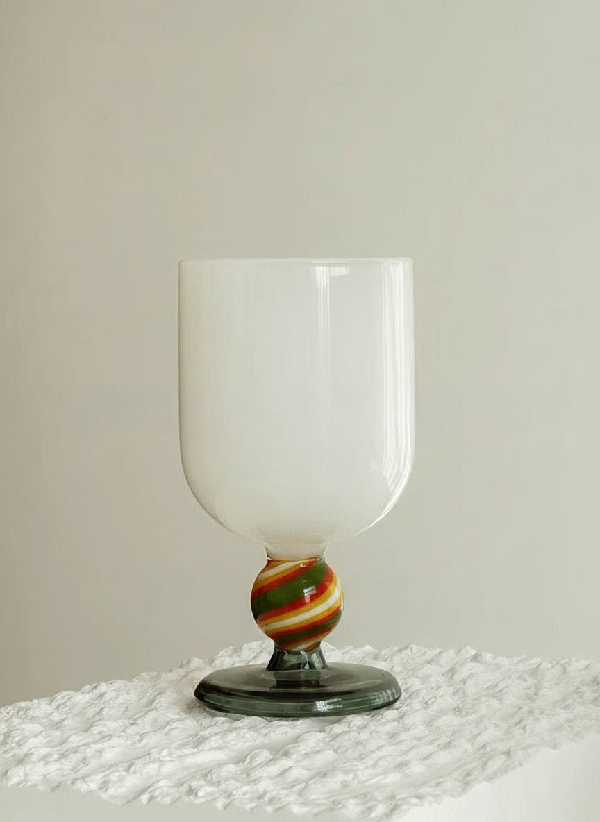 Gumballs Wine Glass - Eclectic Whimsical Coloured Cocktail Glasses-5