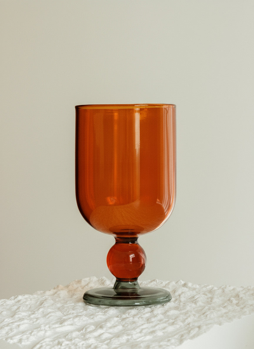 Gumball Glass Wine Glass - Colored Stemware Collection