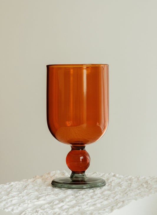 Gumball Glass Wine Glass - Colored Stemware Collection