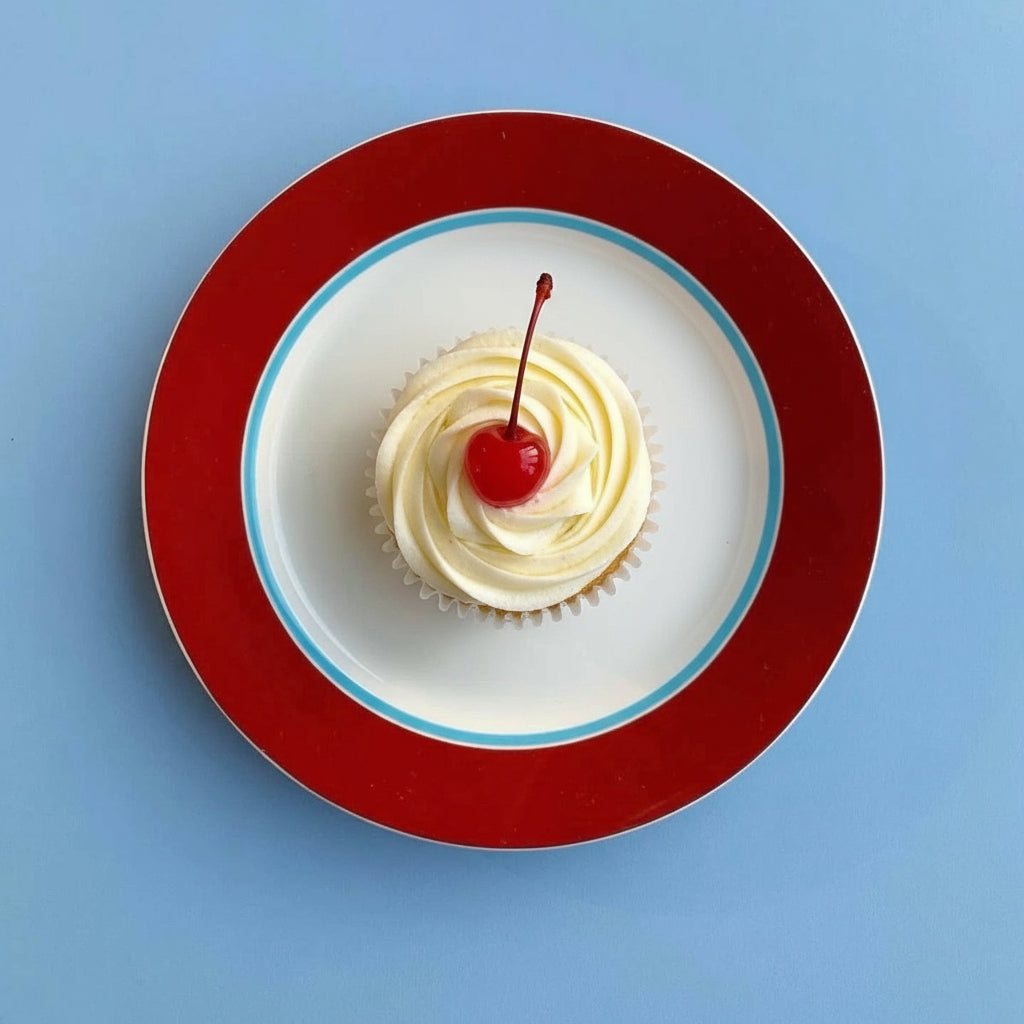 Retro Ceramic Salad Dessert Plate Set of 4 Pcs-5