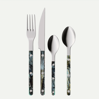 Flatware Set - 10-Piece Stainless Steel Cutlery (Midnight)