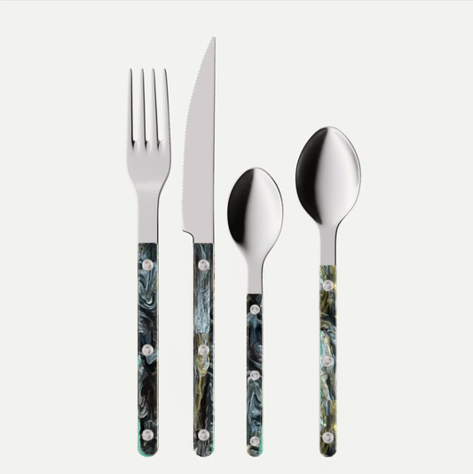 Flatware Set - 10-Piece Stainless Steel Cutlery (Midnight)