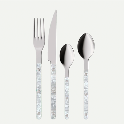 Flatware Set - 10-Piece Stainless Steel Cutlery (Frost)