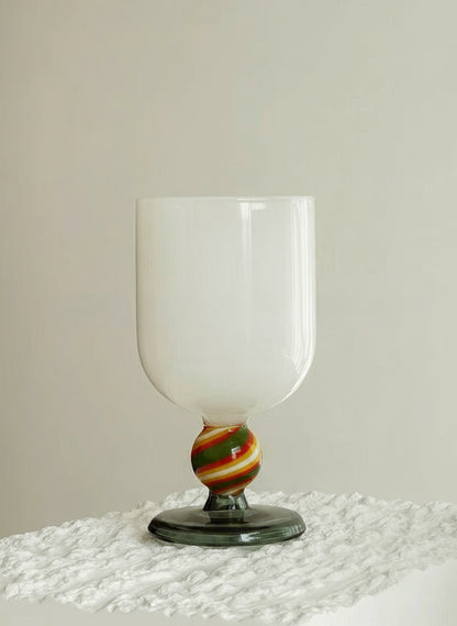 Gumballs Wine Glass - Eclectic Whimsical Coloured Cocktail Glasses-5